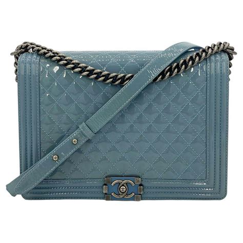 baby blue boy chanel|blue chanel boy bag.